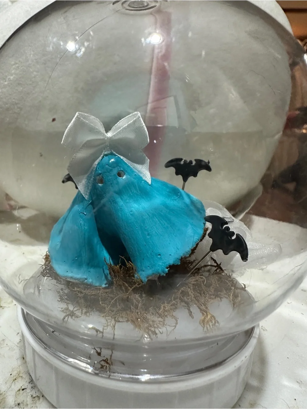 Kids White Ghost Costume Accessory with Black Witch Hat adopt a boo baby! $25 ea